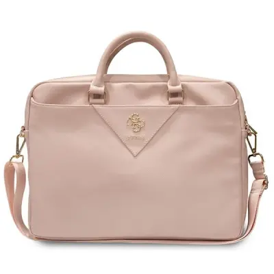 GUESS TORBA TRIANGLE 4G ZA 16 INČNI PRENOSNIK, ROZA ETUI