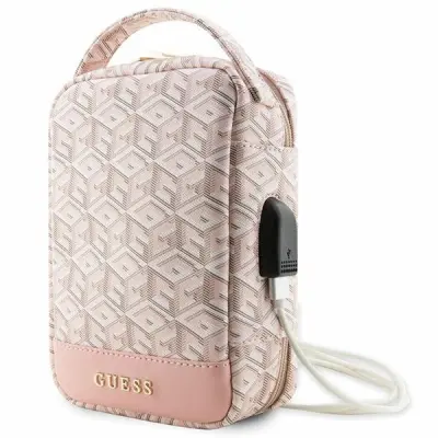 GUESS TORBA ORGANIZER ETUI ZA TELEFON ROZA GCUBE STRIPE
