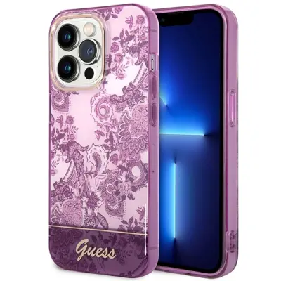 GUESS HARDCASE OVITEK ZA IPHONE 14 PRO MAX 6.7 FUCHSIA PORCELAN