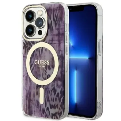 GUESS OVITEK GUHMP14LHLEOPWP ZA IPHONE 14 PRO OVITEK LEOPARD OVITEK ZA MAGSAFE