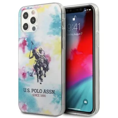 ETUI U.S. POLO ASSN. TIE & DYE COLLECTION NA IPHONE 12 / IPHONE 12 PRO - WIELOKOLOROWE