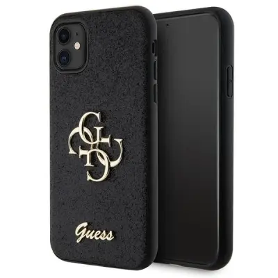 OVITEK GUESS ZA IPHONE 11 XR ČRNO Z BLEŠČICAMI 4G