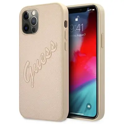 OVITEK GUESS ZA IPHONE 12 PRO MAX 6.7 OVITEK ZLAT SAFFIANO