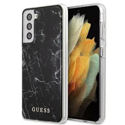 OVITEK GUESS HARDCASE MARBLE BLACK ZA SAMSUNG S21+ G996