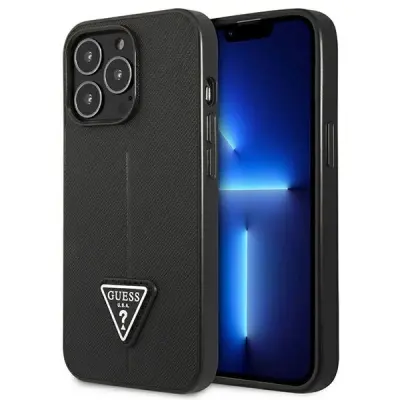 OVITEK GUESS HARDCASE OVITEK ZA IPHONE 14 PRO 6.1 BLACK SAFFIANO