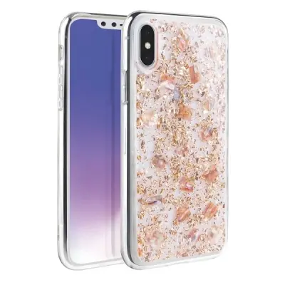 UNIQ LUMENCE CLEAR CASE ZA IPHONE XS MAX ROZA-ZLAT OVITEK