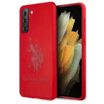 U.S. POLO ASSN. SILIKONSKI OVITEK ZA SAMSUNG GALAXY S21 RDEČ