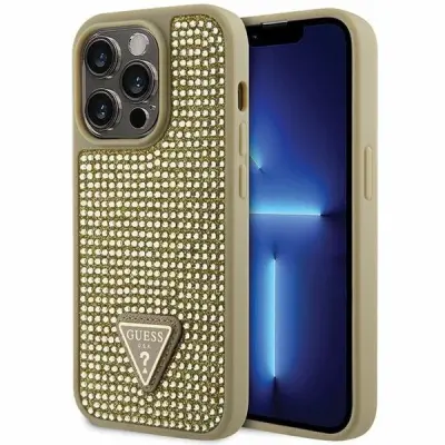 GUESS OVITEK GUHCP14LHDGTPD ZA IPHONE 14 PRO OVITEK ZLAT RHINESTONE