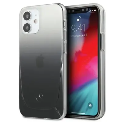 OVITEK MERCEDES TRANSPARENT LINE CASE ZA IPHONE 12 MINI ČRN