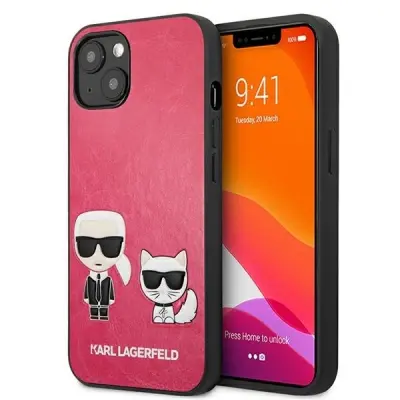OVITEK KARL LAGERFELD IKONIK KARL&CHOUPETTE ZA IPHONE 13 MINI FUCHSIA