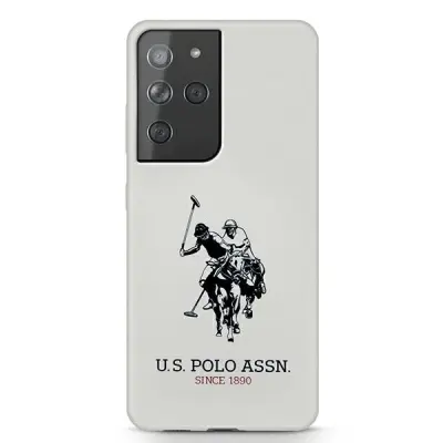 ZDA POLO ASSN. SILIKONSKI OVITEK LOGO ZA SAMSUNG GALAXY S21 ULTRA WHITE