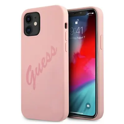 GUESS HARDCASE ZA IPHONE 12 MINI 5.4 ROZA SKRIPTA VINTAGE