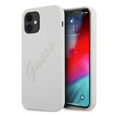 GUESS OVITEK HARDCASE ZA IPHONE 12 MINI 5.4 CREAM SCRIP VINTAGE