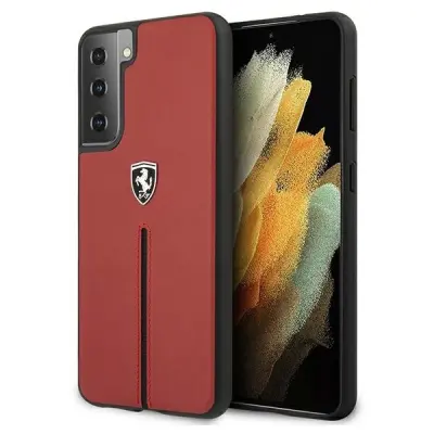 FERRARI OFF TRACK USNJEN OVITEK ZA SAMSUNG GALAXY S21 RDEČ