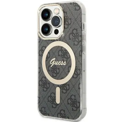 OVITEK GUESS IML 4G ZA MAGSAFE ZA IPHONE 15 PRO, ČRN