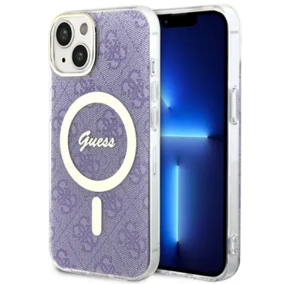 GUESS GUHMP14MH4STU OVITEK ZA IPHONE 14 PLUS 6.7 PURPLE/PURPLE HARDCASE 4G MAGSAFE