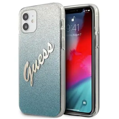 OVITEK GUESS HARDCASE GLITTER GRADIENT SCRIP ZA IPHONE 12 MINI 5.4
