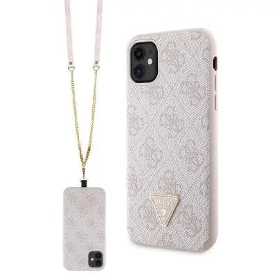 GUESS OVITEK CROSSBODY 4G METAL LOGO ZA IPHONE 11 XR OVITEK ROZA