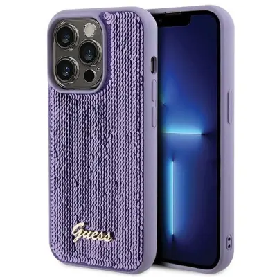 KOVINSKI OVITEK GUESS SEQUIN SCRIP ZA IPHONE 15 PRO MAX OVITEK