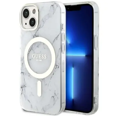 GUESS OVITEK GUHMP14MPCUMAH ZA IPHONE 14 PLUS 6.7 OVITEK ZA MAGSAFE BELI MARMOR