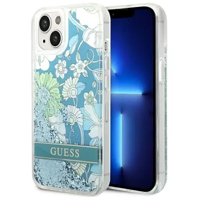OVITEK GUESS HARDCASE ZA IPHONE 14 PLUS 6.7 GREEN CASE FLOWER GLITTER