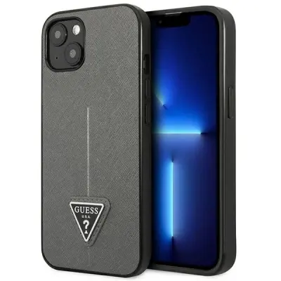 OVITEK GUESS HARDCASE ZA IPHONE 13 MINI SREBRNA SAFFIANO