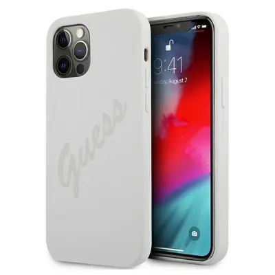GUESS HARDCASE OVITEK ZA IPHONE 12 PRO MAX 6.7 CREAM SCRIP VINTAGE