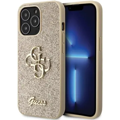GUESS OVITEK GUHCP13LHG4SGD ZA IPHONE 13 PRO 13 ZLAT OVITEK Z BLEŠČICAMI