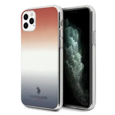 ETUI U.S. POLO ASSN. GRADIENT PATTERN COLLECTION NA IPHONE 11 PRO - CZERWONO-NIEBIESKIE