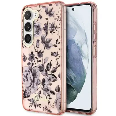 OVITEK GUESS CASE ZA SAMSUNG GALAXY S23+ S916 ROŽA ROŽA