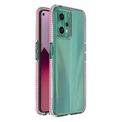 VZMETNI OVITEK ZA REALME 9 PRO SILIKONSKI OVITEK Z OKVIRJEM SVETLO ROZA