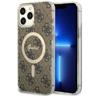 GUESS OVITEK GUHMP13XH4STW ZA IPHONE 13 PRO MAX 6.7 OVITEK MAGSAFE RJAVA