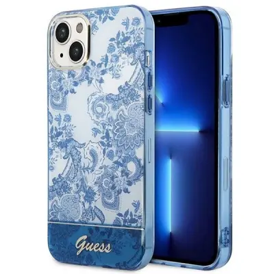 GUESS TRDA ETUI ZA IPHONE 14 PLUS 6.7 MODRA PORCELAN
