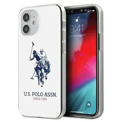 U.S. POLO ASSN. OVITEK ZA IPHONE 12 MINI BEL SVETLEČ VELIK LOGO