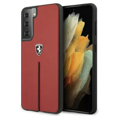 OVITEK FERRARI HARDCASE ZA SAMSUNG GALAXY S21+ G996 RDEČ