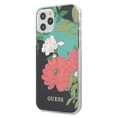 OVITEK GUESS CASE ZA IPHONE 12 PRO MAX 6.7 ČRN N°1 ROŽA