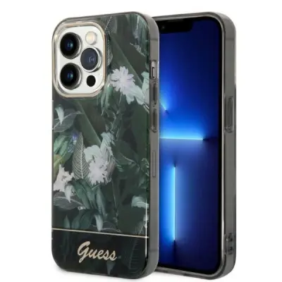 GUESS HARDCASE ZA IPHONE 14 PRO 6.1 GREEN CASE JUNGLE