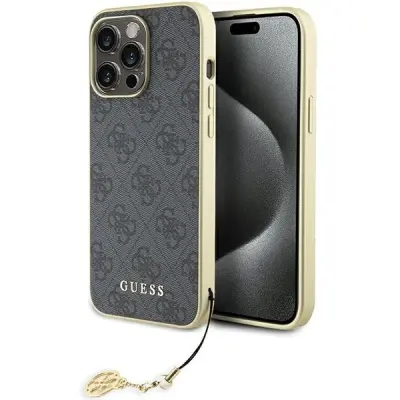 GUESS 4G CHARMS COLLECTION OVITEK ZA IPHONE 15 PRO MAX OVITEK SIVA