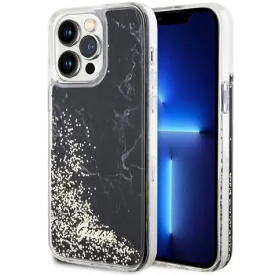 OVITEK GUESS ZA IPHONE 14 PRO MAX 6.7 OVITEK TEKOČI MARMORNI OVITEK BLEŠČICE