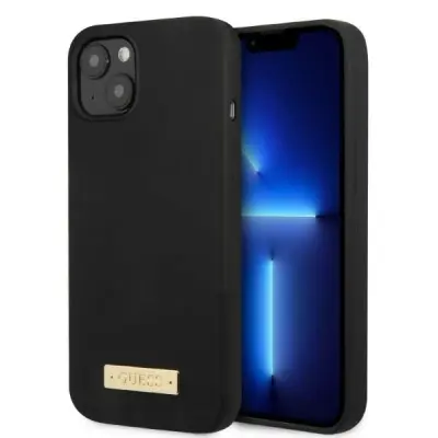 OVITEK GUESS GUHMP13MSPLK ZA IPHONE 13 6.1 ZA MAGSAFE SILIKON Z LOGOTIPOM