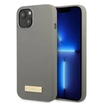 SILIKONSKI OVITEK GUESS TRDI ZA IPHONE 13 MINI 5.4 MAGSAFE GREY