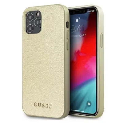 GUESS OVITEK HARDCASE IRIDESCENT ZA IPHONE 12 PRO MAX 6.7 ZLAT