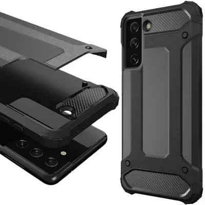 OVITEK HYBRID ARMOR ARMOR CASE ZA SAMSUNG GALAXY S21+ 5G ČRN