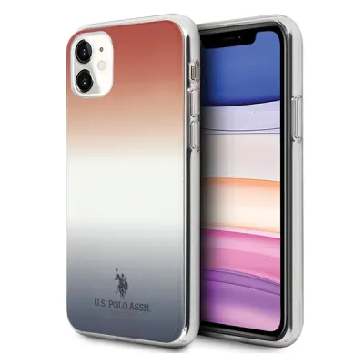 U.S. POLO ASSN. OVITEK ZA IPHONE 11 GRADIENT MODRO RDEČ OVITEK