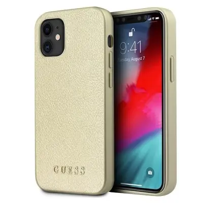 OVITEK GUESS HARDCASE ZLAT IRIDESCENT ZA IPHONE 12 MINI 5.4