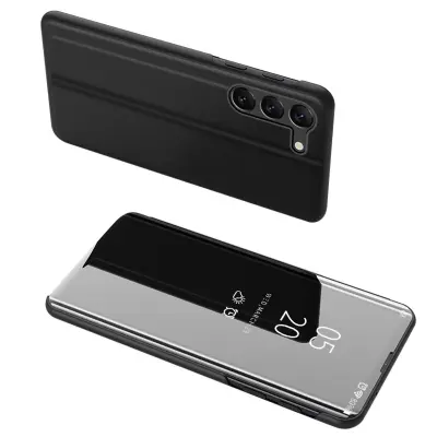 OVITEK CLEAR VIEW CASE ZA SAMSUNG GALAXY S23 OVITEK S PREKLOPOM ČRN