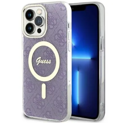 GUESS OVITEK GUHMP14XH4STU ZA IPHONE 14 PRO MAX 6.7 OVITEK MAGSAFE VIJOLIČNA
