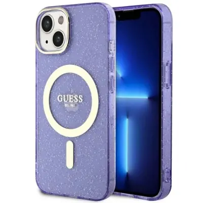 GUESS OVITEK GUHMP14MHCMCGU ZA IPHONE 14 PLUS HARDCASE ZA MAGSAFE VIJOLIČEN
