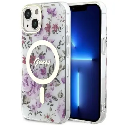 GUESS OVITEK GUHMP14MHCFWST HARDCASE ZA IPHONE 14 PLUS 6.7 ZA MAGSAFE FLOWER