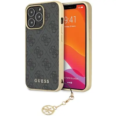 GUESS HARDCASE OVITEK ZA IPHONE 14 PRO SIVA 4G CHARMS